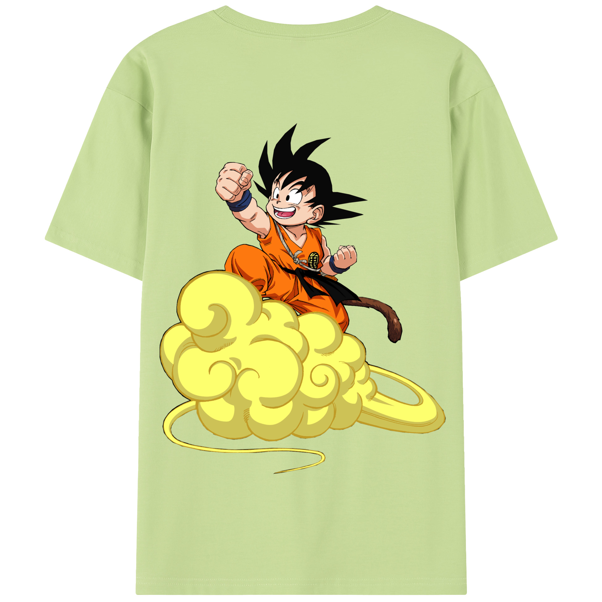 （画像用） ドラゴンボール 孫悟空（そん ごくう）Son Goku カカロット DRAGON BALL Kakarotto 綿100％半袖Tシャツ（背面プリント）